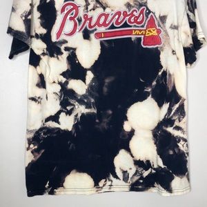 Braves Bleach Dyed Crew Neck Short Sleeve T Shirt- moving sale!! Make an offer